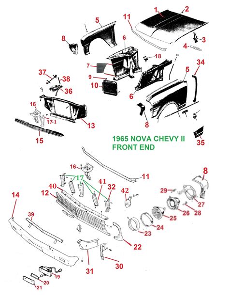 1965 chevy nova sheet metal|1965 nova 62 65 parts.